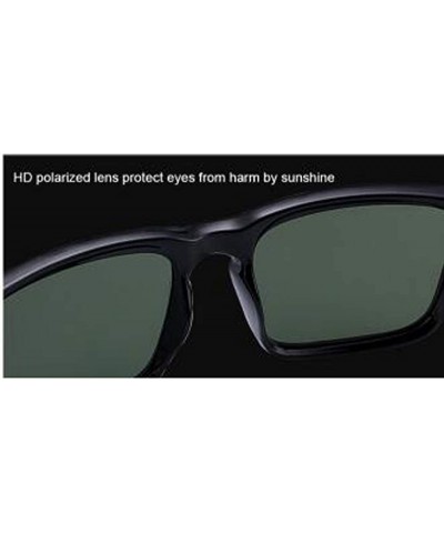 Men's Driving Sunglasses- Classic Fashion Square Sunglasses - E - CT18RYE5CXC $46.06 Square