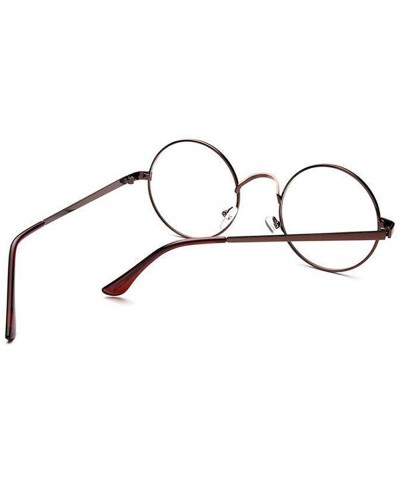 Fashion Round Sunglasses for Unisex Women Men Oversized Vintage Shades Metal Frame Sun Glasses - Coffee - CV199HXHM28 $5.27 O...