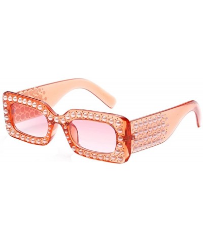 Sunglasses for Women Oversized Sunglasses Pearls Sunglasses Retro Glasses Eyewear Sunglasses for Holiday - C - CI18QXIK5OO $7...