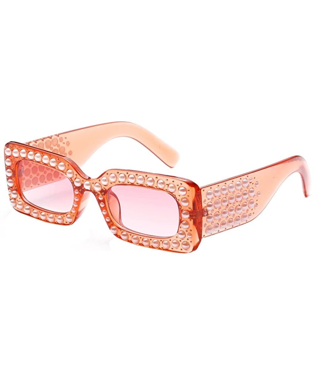 Sunglasses for Women Oversized Sunglasses Pearls Sunglasses Retro Glasses Eyewear Sunglasses for Holiday - C - CI18QXIK5OO $7...