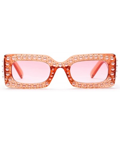 Sunglasses for Women Oversized Sunglasses Pearls Sunglasses Retro Glasses Eyewear Sunglasses for Holiday - C - CI18QXIK5OO $7...