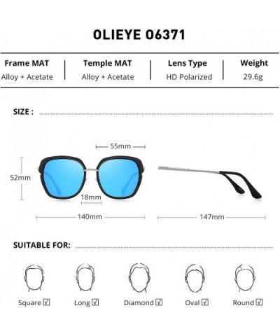 Vintage Oversized Shield Frame Women's Polarized Sunglasses Holiday Sunglasses for Women with Gift Box O6371 - C318YYSXDCL $1...