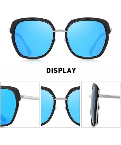 Vintage Oversized Shield Frame Women's Polarized Sunglasses Holiday Sunglasses for Women with Gift Box O6371 - C318YYSXDCL $1...