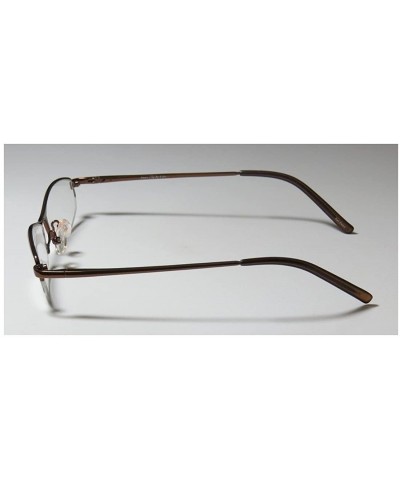 430 Womens/Ladies Cat Eye Half-rim Sunglass Lens Clip-Ons Spring Hinges Eyeglasses/Eyeglass Frame - Mocha - CA123QKWMNP $15.1...