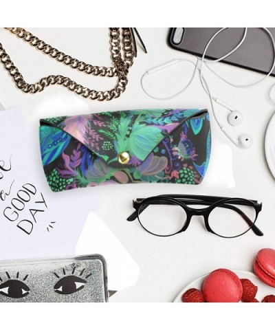 Sunglasses Case Tropical Palm Trees On Sky Background Hard Leather Glasses Carrying Case Eyewear Pouch - CZ199SES63S $9.21 Av...