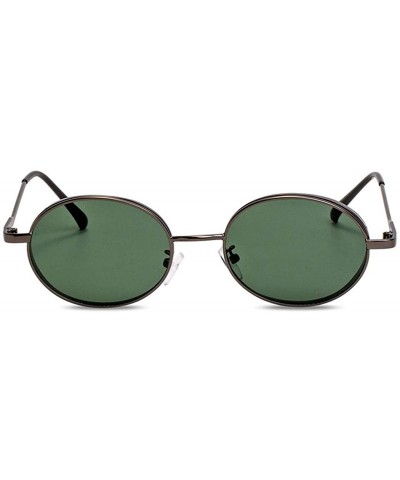 Men and women with the same fashion sunglasses - metal fashion small round mirror - sunglasses - B - CV18SC38N4U $36.30 Aviator