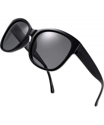 Retro Vintage Cat Eye Butterfly Sunglasses for Women Classic Style - Exquisite Packaging - Pol01-black - CG18YRK9KKY $6.76 Ca...