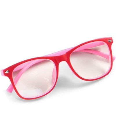 Kid's Tech Protect Pink One Size Fits Most Polycarbonate Glasses With Pouch - CQ18A6IC3NS $7.17 Oval