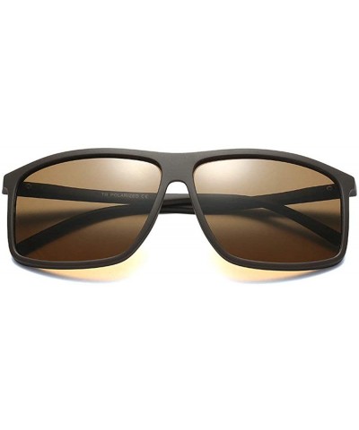 Fashion New Men's Polarized Sunglasses Brand Designer Fishing mirror Driving Glasses UV400 - Brown - C418TTKQLGC $11.08 Goggle
