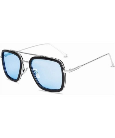Sunglasses Glasses Rectangle Vintage Sun Retro Steampunk Eyewear - Tn8 - CX197Y6W9Y9 $14.80 Round