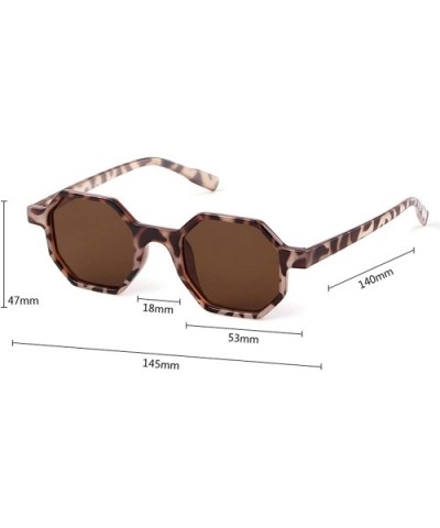 Fashion Octagon Leopard Sunglasses Women Er Vintage Hexagon Tortoiseshell Frame Sun Glasses Shades Lady OM553B - CN198AHMTCQ ...