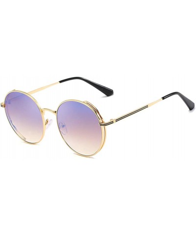 Women Sunglasses Retro Grey Drive Holiday Round Non-Polarized UV400 - Coffee - CL18R0R99QU $8.82 Round