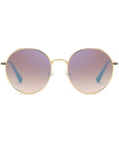 Women Sunglasses Retro Grey Drive Holiday Round Non-Polarized UV400 - Coffee - CL18R0R99QU $8.82 Round