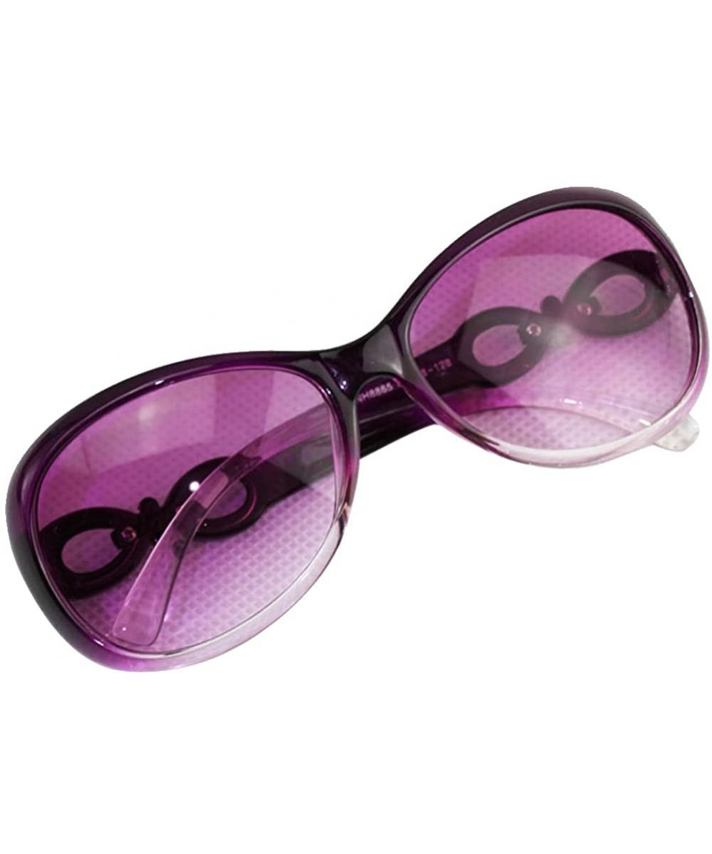 Women's Retro Eyewear Oversized Square Frame Sunglasses - Purple - CL121OCJ0RN $5.06 Oversized