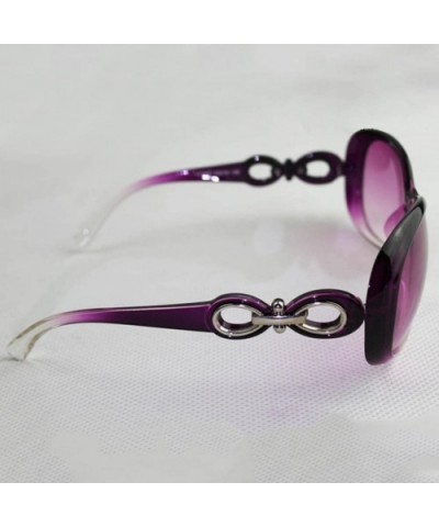 Women's Retro Eyewear Oversized Square Frame Sunglasses - Purple - CL121OCJ0RN $5.06 Oversized