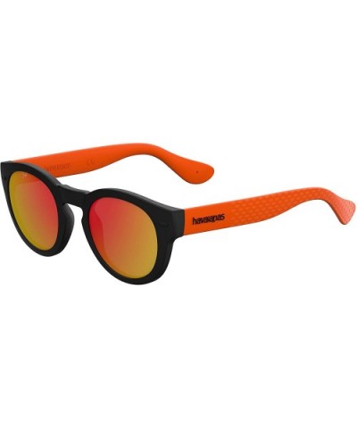 Trancoso Round Sunglasses - Blck Orng - CR183AO8DUS $43.25 Round