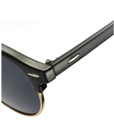 Custom Made Myopia Polarized Sunglasses Lady Double beam round Sun Glasses Male Goggles - CM18SLIUYSO $34.36 Round