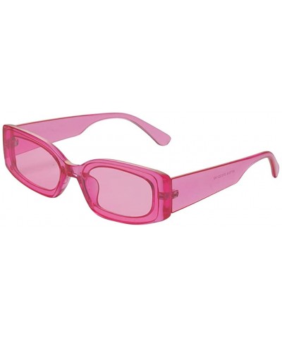 Oversized Sunglasses Women Men - Retro Classic Polarized Frame Clear Lens 100% Protection Eyewear - Pink - C318OQK7L83 $4.77 ...