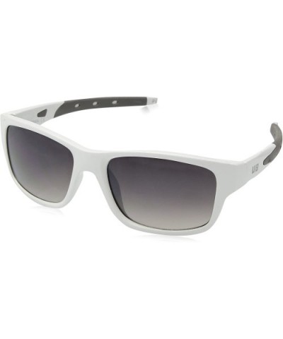 U703 Rectangular Sunglasses- White & Grey- 56 mm - C21296VPBOZ $16.55 Rectangular