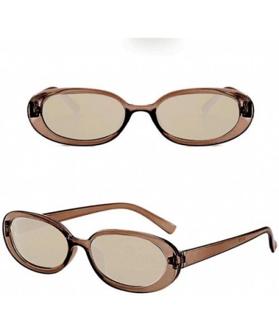 Fashion Oval Retro Sunglasses (Style G) - C5196IDYZZ3 $5.73 Oval