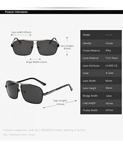 Men Polarized Sunglasses Sunglasses Wholesale Driver Driving Color Film Blue Square Sunglasses (Color 1) - 1 - CT18U86SZ4L $1...