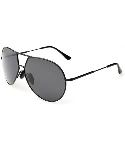 Polarized Sunglasses UV Protection Mirror Lenses Eyewear - Black-black - CB182IWX48Z $6.17 Rectangular