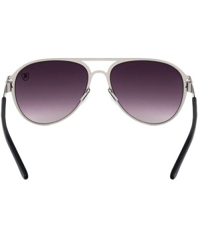 Drifter Flat Thin Frame Round Aviator Sunglasses - Smoke Silver - C6199LX9S9A $27.03 Aviator