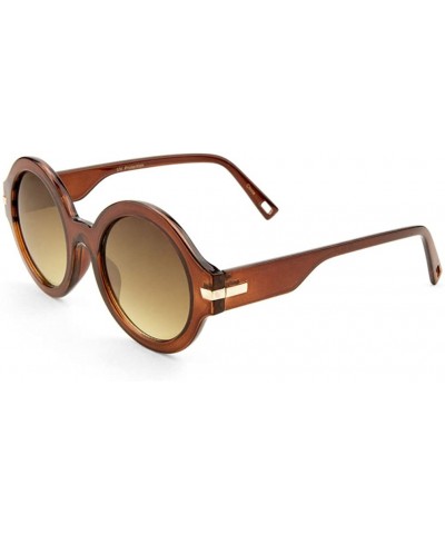 Round Sunglasses - Brown - C211WJLEPNX $7.31 Round