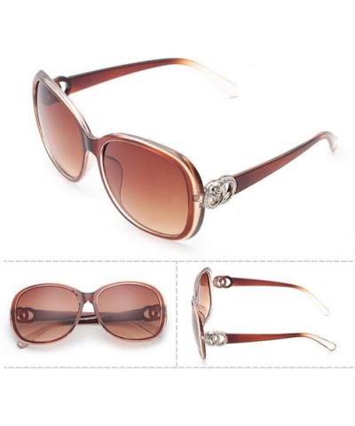 Polarized Sunglasses Glasses Protection Driving - Transparent Brown - C818TQWS4RT $8.71 Aviator