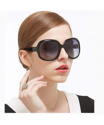 Polarized Sunglasses for Women - Sunglasses for Female Ladies Fashionwear Polarized Sun Eye Glass - Black - CB1947WMO59 $5.11...