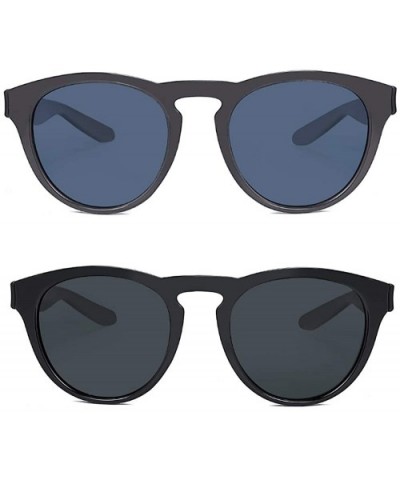 2 PACK Sunglasses for Women Polarized Anti UV Classic Cateye Retro Mirrored Lens Lightweight Sun glasses - CB190449HUZ $18.32...