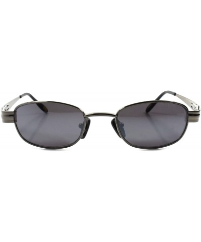 Old Fashion Vintage Retro 80s Hip Mens Womens Rectangle Hipster Sunglasses - Gunmetal - CU1892ELASG $9.83 Rectangular