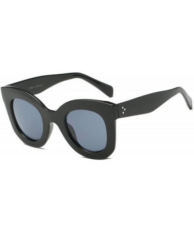 Women Oversize Cat Eye Sunglasses - Black - C218WU9REQ2 $17.66 Cat Eye