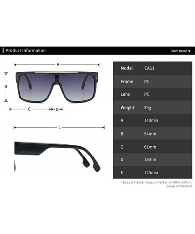 Oversized Sunglasses Designer Glasses Goggles - Clear&gray - C818UZQ9R89 $12.15 Square