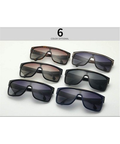 Oversized Sunglasses Designer Glasses Goggles - Clear&gray - C818UZQ9R89 $12.15 Square