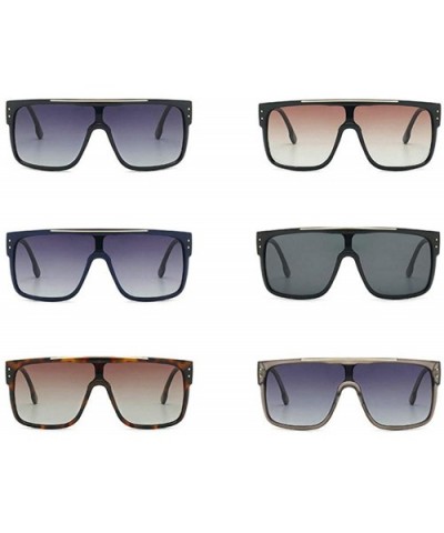 Oversized Sunglasses Designer Glasses Goggles - Clear&gray - C818UZQ9R89 $12.15 Square