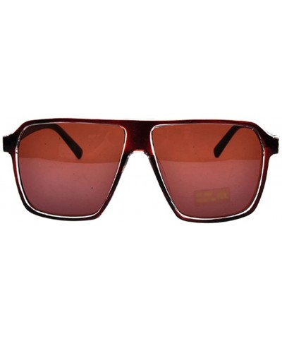 Skull Icon Sunglasses Unisex-Adult Best Love Style Big Sizes Frame 54mm Lens - Brown/Brown - CJ11AQ7V97B $6.15 Rectangular