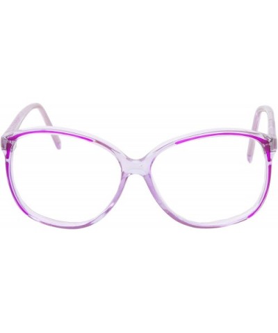 Retro Vintage Inspired Classic Nerd Clear Lens Fake Glasses Eyewear - Womens - Purple - CD18SZ6SYNU $8.05 Square