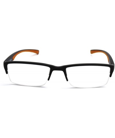 6904 SECOND GENERATION Semi-Rimless Flexie Reading Glasses NEW - A5 Orange - CR18WUSD2M9 $13.59 Rimless