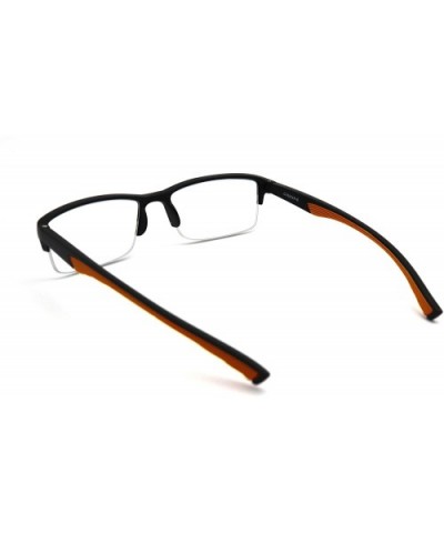 6904 SECOND GENERATION Semi-Rimless Flexie Reading Glasses NEW - A5 Orange - CR18WUSD2M9 $13.59 Rimless