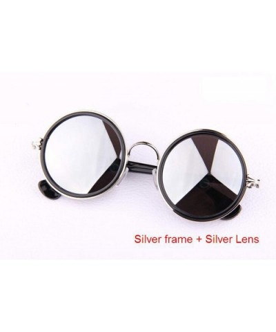Vintage Sunglasses Women Round Sun Glasses Coating Sunglass Feminino Gafas - Silver Silver - C418W8G5O89 $19.17 Oversized