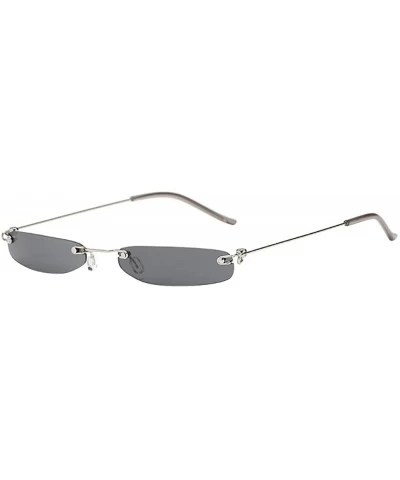 Sunglasses Rectangular Rimless Lightweight - Multicolorb - C518QEE3MQO $8.14 Goggle