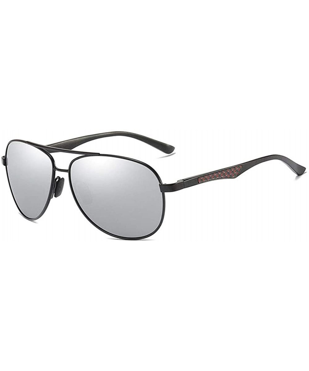 Men's sunglasses- anti-glare glasses- polarized sunglasses- metal full-frame - C4 - CR194UG3S7O $26.13 Sport