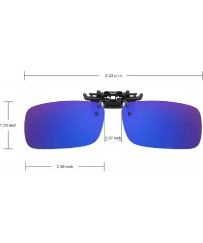 Polarized Clip on Flip Up Sunglasses Polarized Unisex For Outdoor Driving Fishing Outdoor Sport - CC18IE2YITM $5.73 Sport