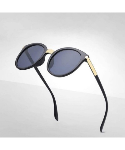 New Vintage Black Cat Eye Sunglasses Women Fashion Er Mirror Cateye Sun Glasses Female Shades UV400 - Blue - CH199C4ZEDM $11....