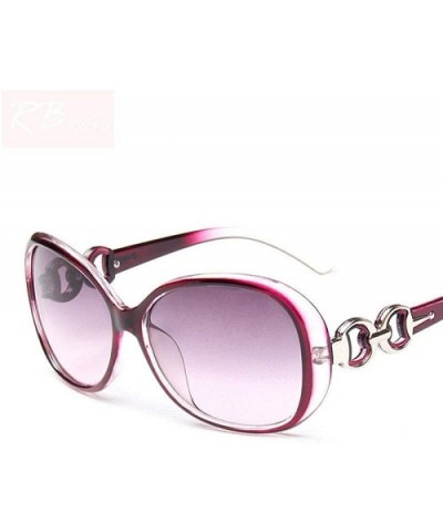 2019 Oversized Gradient Ladies Sunglasses Women Brand Designer Classic Black - White - C818Y6T5ITG $5.66 Oversized