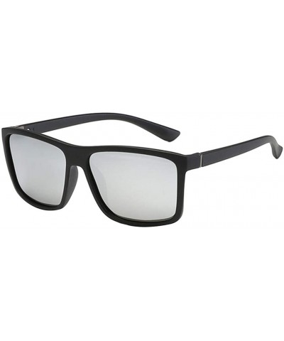Sunglasses for Men- Men's Polarized Square Aviator Sunglasses Classic Box Metal Frame for Cycling Driving - C418TS82KIT $5.72...