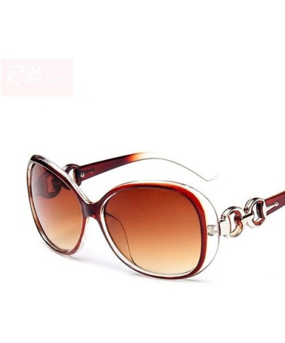 2019 Oversized Gradient Ladies Sunglasses Women Brand Designer Classic Black - White - C818Y6T5ITG $5.66 Oversized