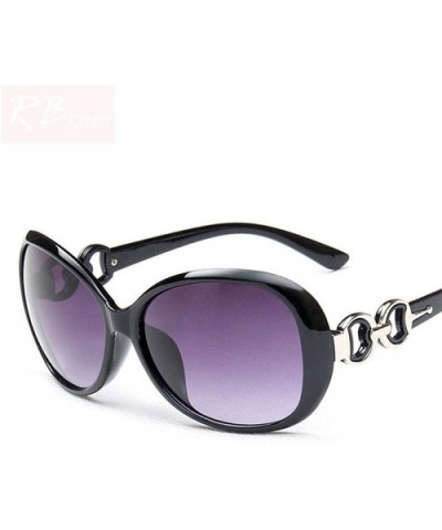 2019 Oversized Gradient Ladies Sunglasses Women Brand Designer Classic Black - White - C818Y6T5ITG $5.66 Oversized