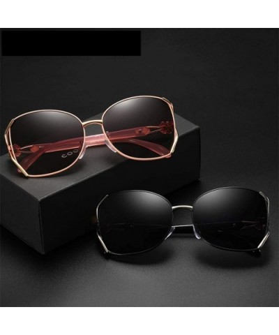 Sunglasses for Women Polarized Antiglare Anti-ultraviolet Fishing and Driving Travelling Trendy Metal Large Oval - CT18WKKR5U...